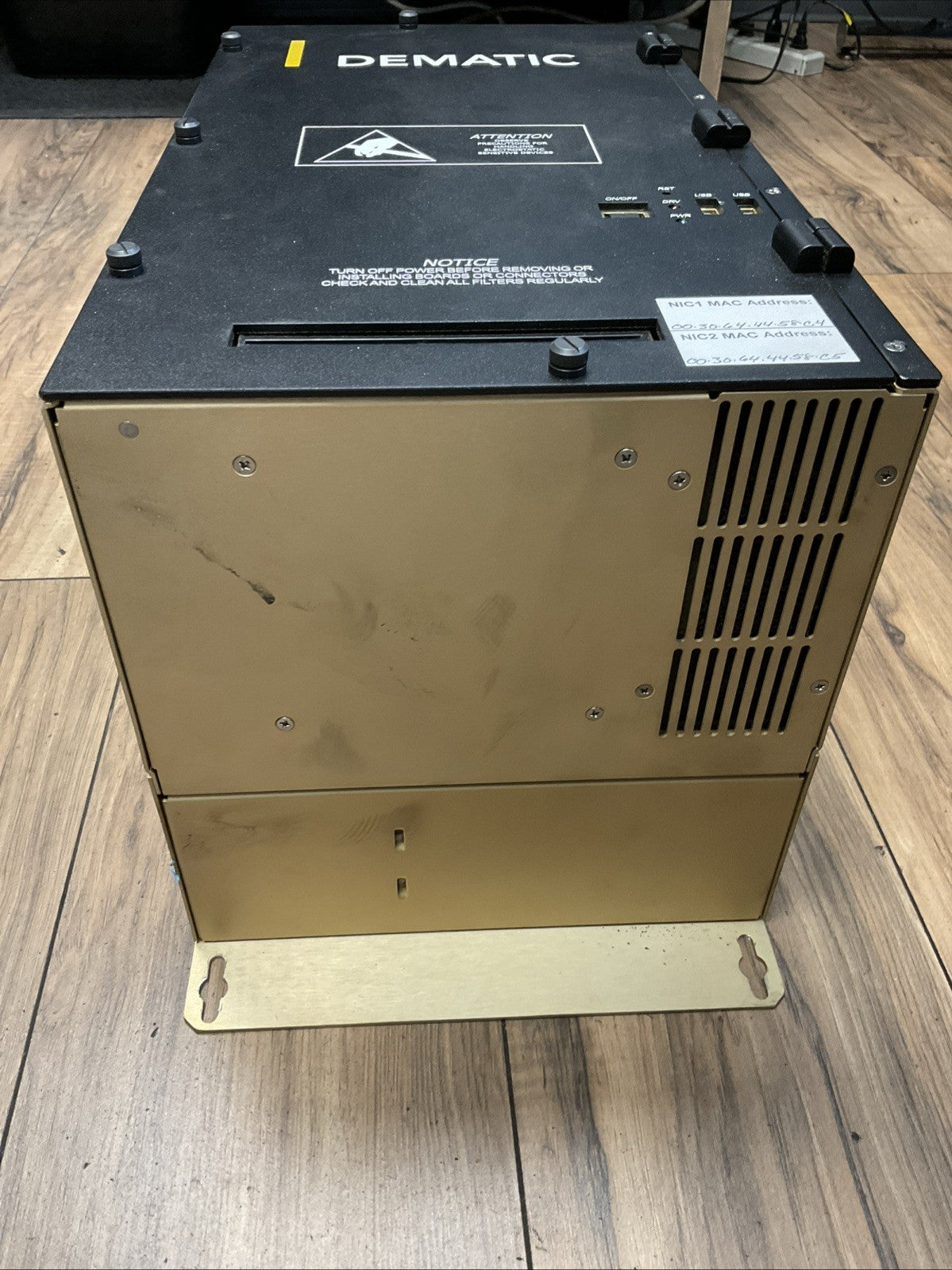 SYSTEL DEMATIC SBX2003 2003RAP-1000 REV C INDUTRIAL COMPUTER 120VAC/240VAC 8A/4A