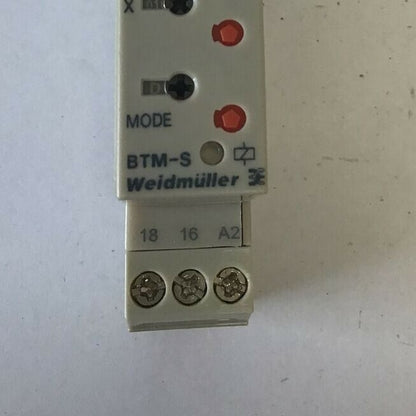 WEIDMULLER BTM-S RELAY TIMER250VAC 30VDC 5A