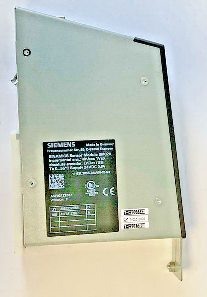 SIEMENS 6SL3055-0AA00-5BA3 SENSOR MODULE SMC20 VER.E 24VDC