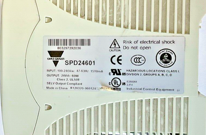 CARLO GAVAZZI SPD24601 POWER SUPPLY AC/DC CONVERTER 24VDC 2.5A 240VAC 47-63HZ
