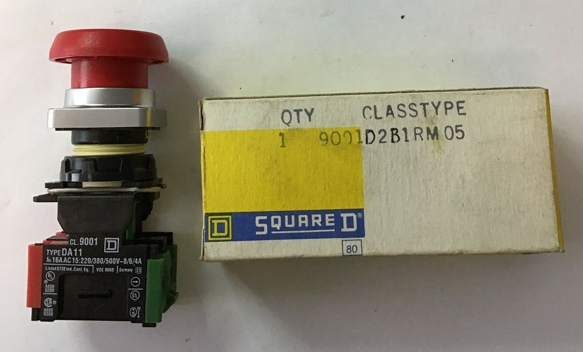 SQUARE D 9001 D2B1RM05 PUSH BUTTON