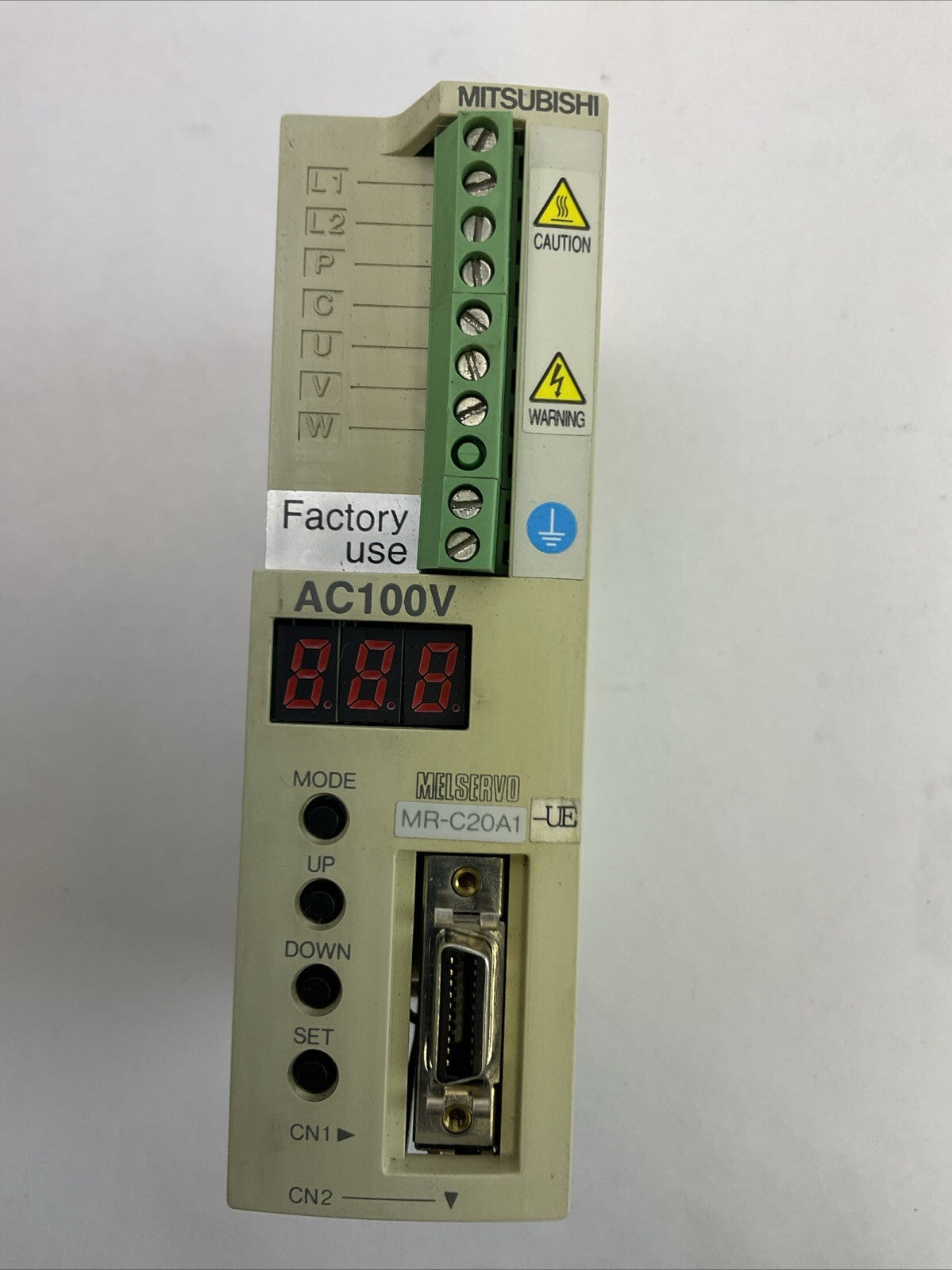 MITSUBISHI MR-C20A1-UE AC SERVO DRIVE OUTPUT 170VAC 0-360HZ 1.5A