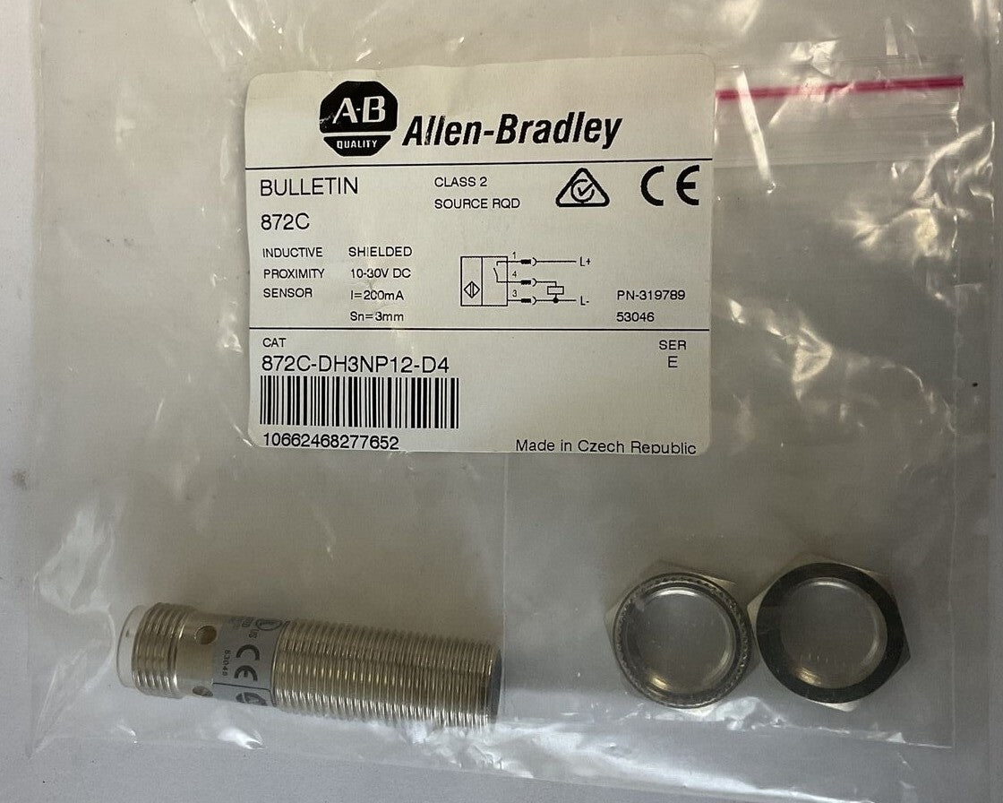 ALLEN BRADLEY 872C-DH3NP12-D4 INDUCTIVE PROXIMITY SENSOR 30VDC SER.E
