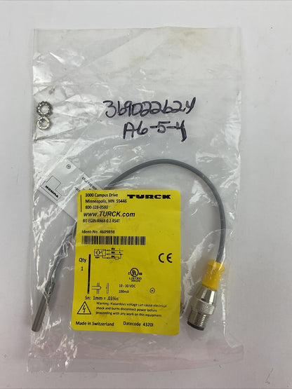 TURCK BI1-EG05-AN6X-0.2-RS4T INDUCTIVE SENSOR 10-30VDC 100mA