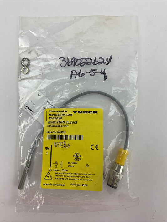 TURCK BI1-EG05-AN6X-0.2-RS4T INDUCTIVE SENSOR 10-30VDC 100mA