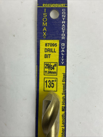 EAZYPOWER 87095 29/64" 11.64mm 135° ISOMAX DRILL BIT CONTRACTOR QUALITY