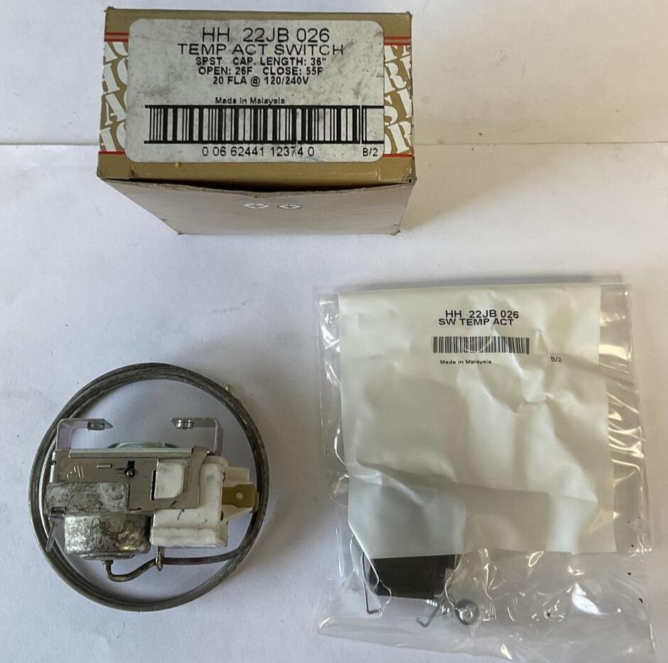 UNITED TECHNOLOGIES HH 22JB 026 TEMP ACT SWITCH 120/240V 20FLA