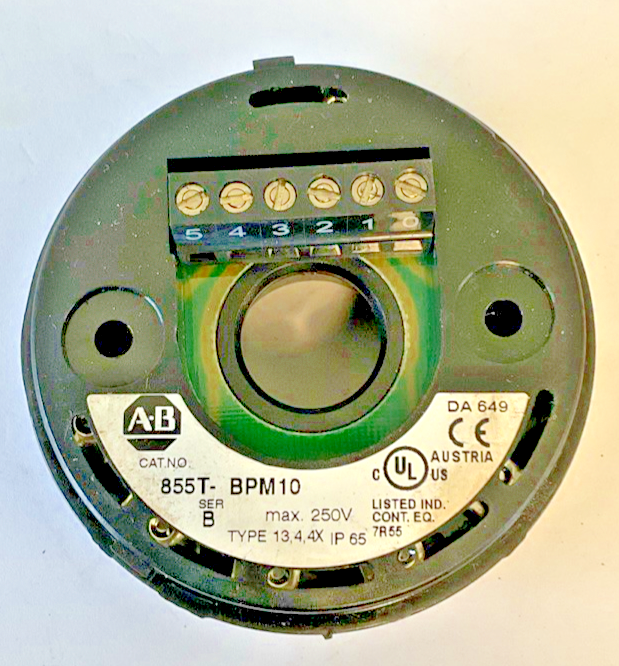ALLEN BRADLEY 855T-BPM10 MOUNTING BASE SER.B 250V