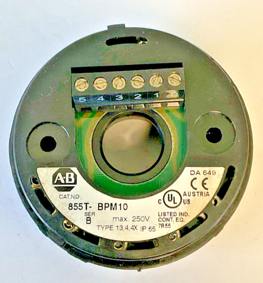 ALLEN BRADLEY 855T-BPM10 MOUNTING BASE SER.B 250V