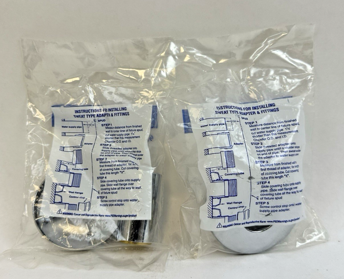 SLOAN H-636-AA SWEAT SOLDER KIT FOR 3/4'' SUPPLY (URINAL) LOT OF 2