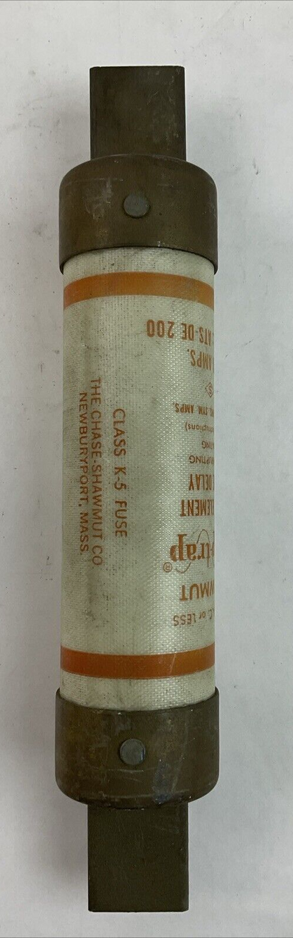 SHAWMUT AMP-TRAP ATS-DE 200 DUAL-ELEMENT TIME DELAY FUSE 600VAC 200AMP