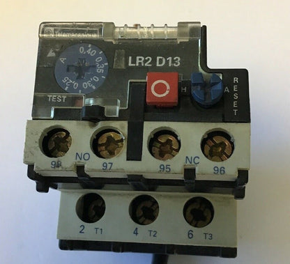 TELEMECANIQUE LR2 D1303 THERMAL OVERLOAD RELAY 600VAC 0.25-0.40A