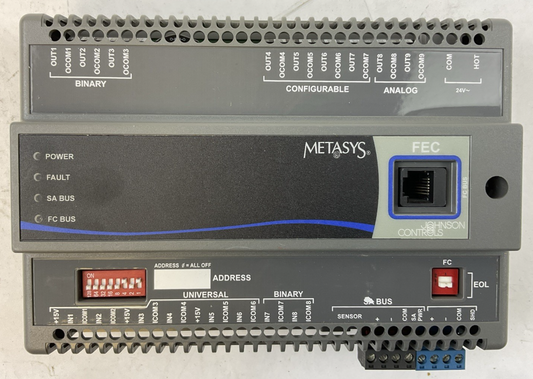 METASYS MS-FEC2610-0 REV H S/W VER 4.1 MS-FEB2610-0 REV. D CONTROLLER 24VAC