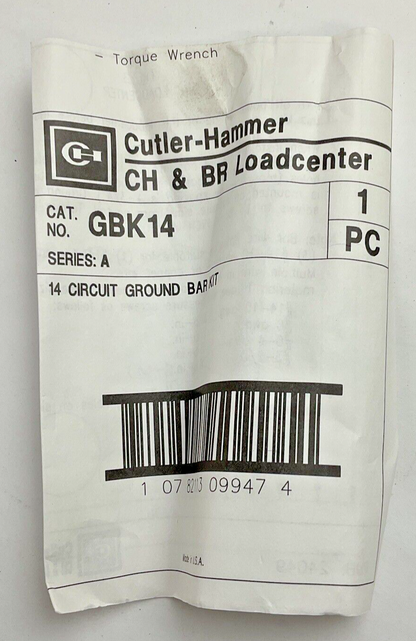 CUTLER HAMMER GBK14 SER.A 14 CIRCUIT GROUND BAR ***LOTOF3***