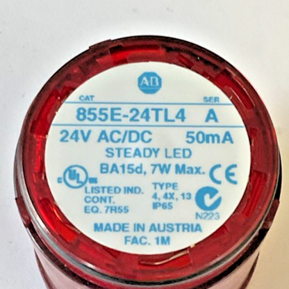 ALLEN BRADLEY 855E-24TL4 STEADY LED 7W SER.A