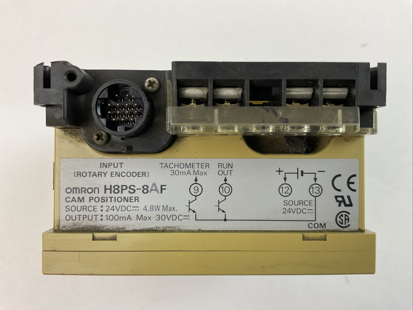 OMRON H8PS-8AF CAM POSTIONER SOURCE 24VDC 4.8W OUTPUT 100mA 30VDC