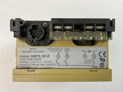 OMRON H8PS-8AF CAM POSTIONER SOURCE 24VDC 4.8W OUTPUT 100mA 30VDC