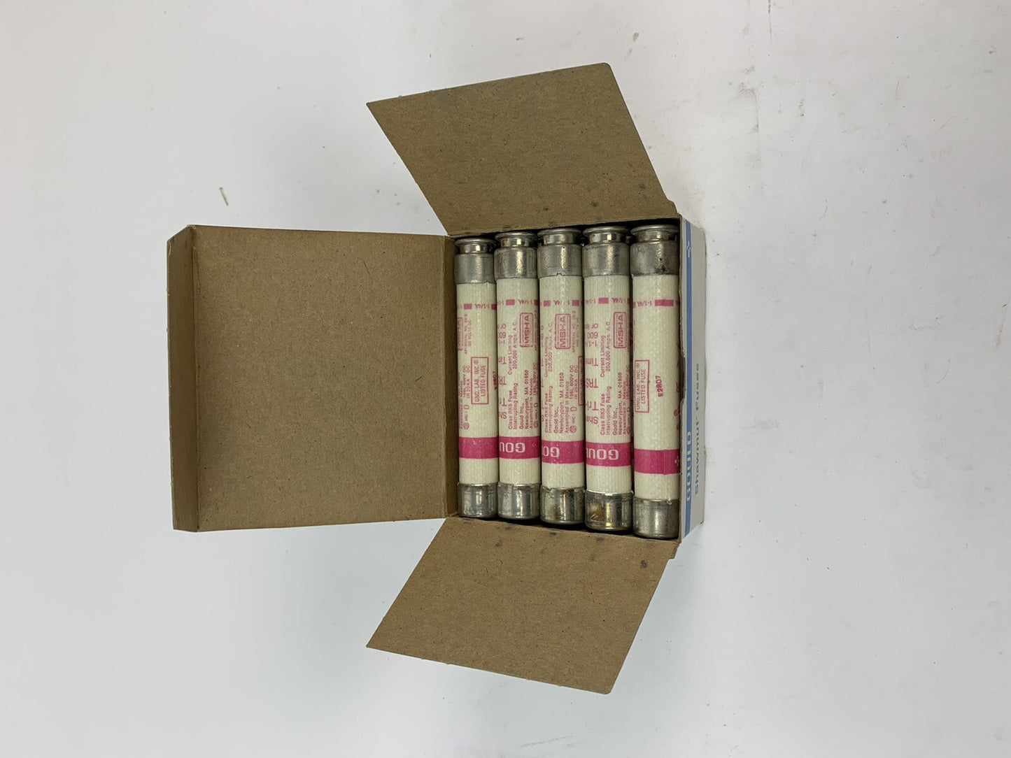 Gould Shawmut Tri-Onic TRS1 1/4R 1 1/4A 600VAC Fuse "Lot of 10"