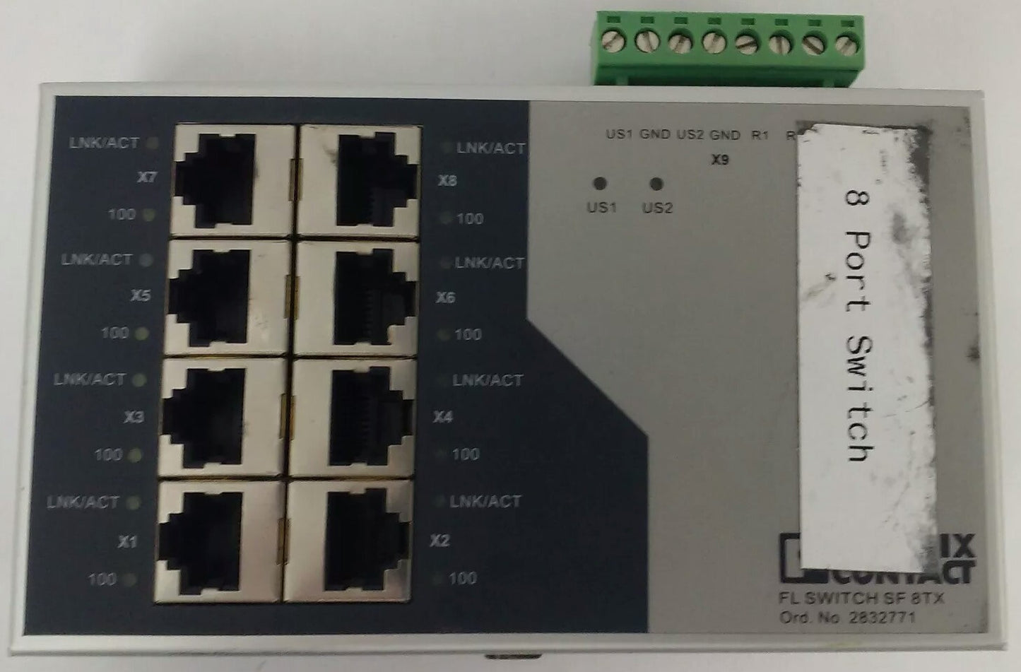 PHOENIX CONTACT FL SWITCH SF 8TX  24VDC.240mA, 8 PORT ETHERNET SWITCH