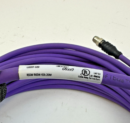 TURCK RSSW RKSW 456-20M DOUBLE-ENDED CORDSET U-0397320
