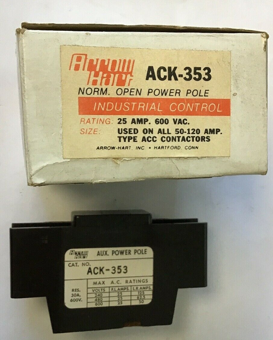 ARROW HART ACK-353 INDUSTRIAL CONTROL 25AMP 600VAC