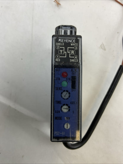 KEYENCE PS2-61 PHOTOELECTRIC SENSOR 12-24VDC