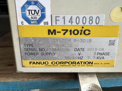FANUC M710iC/70 ROBOT FOUNDRY PRO & R30iB CONTROLLER **ONLY 42 HOURS!!!**