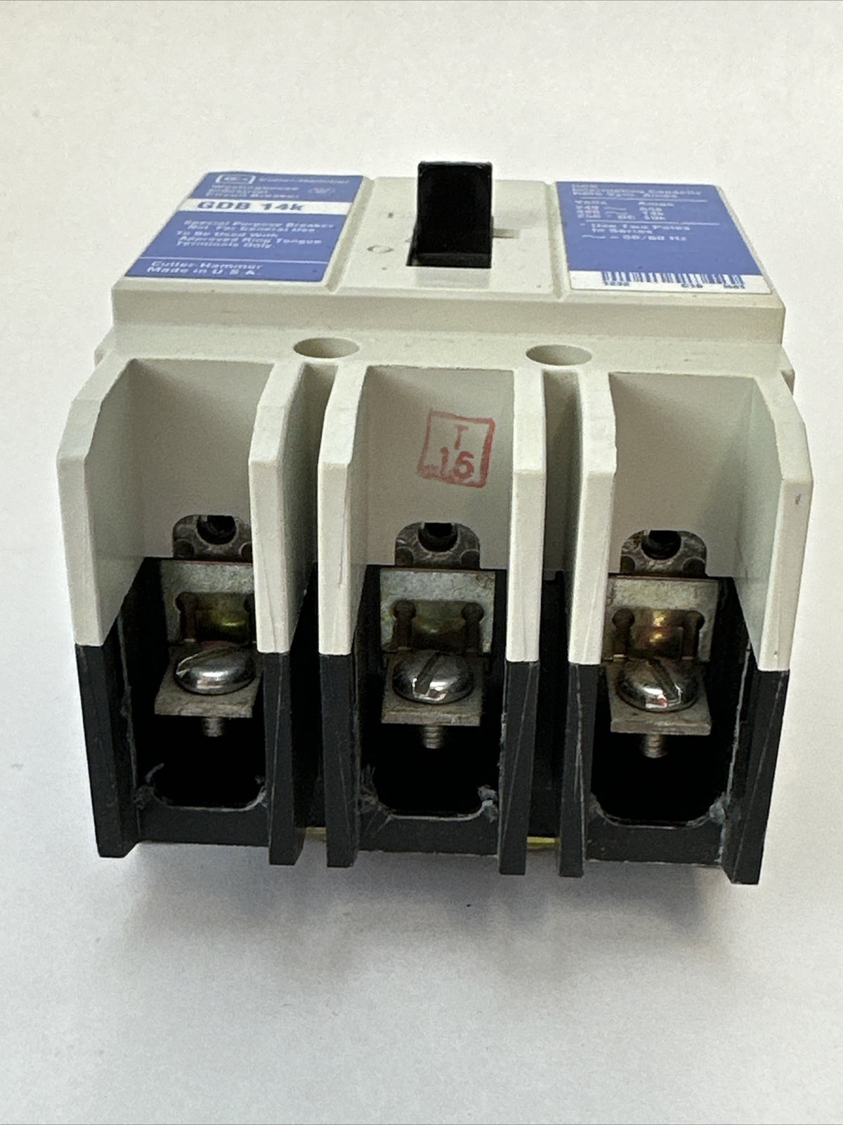 WESTINGHOUSE GDB3070D GDB 14K CIRCUIT BREAKER 70AMP 480VAC 250VDC 3P 4D12216G10