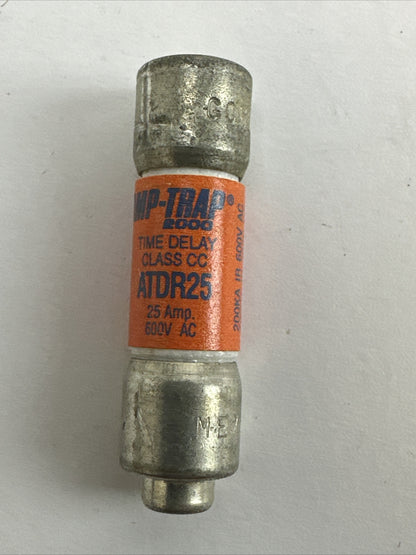 GOULD ATDR25 AMP-TRAP 2000 TIME-DELAY FUSE 25AMP 600VAC 300VDC (LOT OF 6)