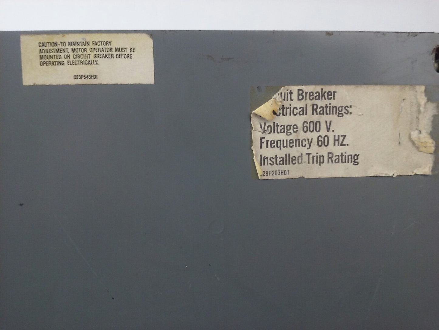 WESTINGHOUSE, MOTOR OPERATER 5661D52G01 TYPE SPCB 120V 60HZ 2P OR 3P