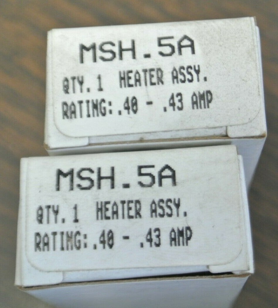 LOT of 4 / CUTLER-HAMMER OVERLOAD HEATER ELEMENTS MSH.5A (2), MSH.74A, MSH1.3A