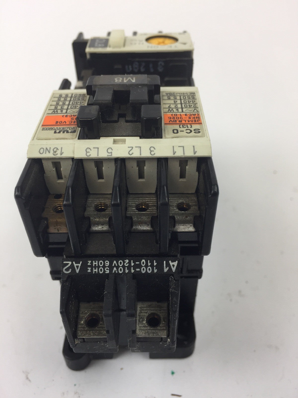 FUJI ELECTRIC 4NC0F0 TYPE SC-0 CONTACTOR 4NK0AS TYPE TK-0N OVERLOAD RELAY