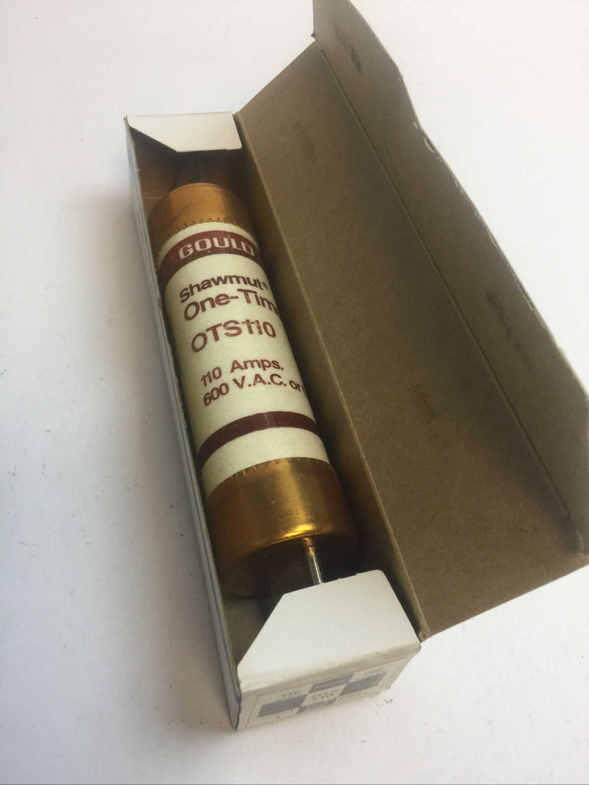 GOULD SHAWMUT OTS110 ONE-TIME FUSE 110AMP 600VAC CLASS K5