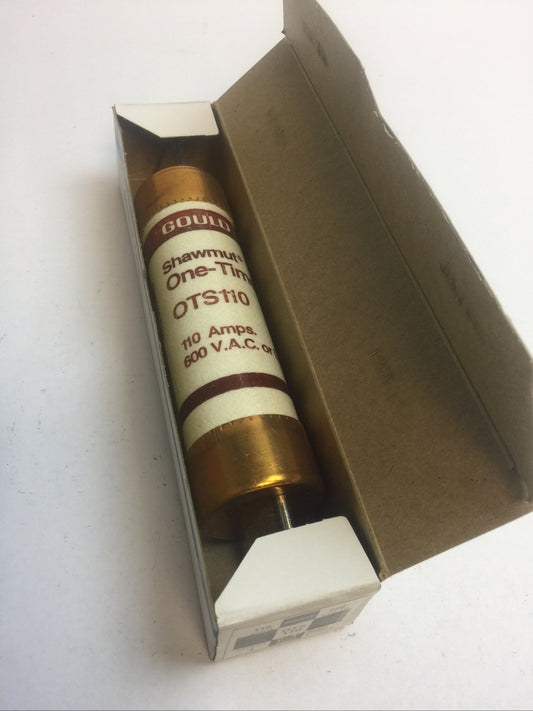 GOULD SHAWMUT OTS110 ONE-TIME FUSE 110AMP 600VAC CLASS K5
