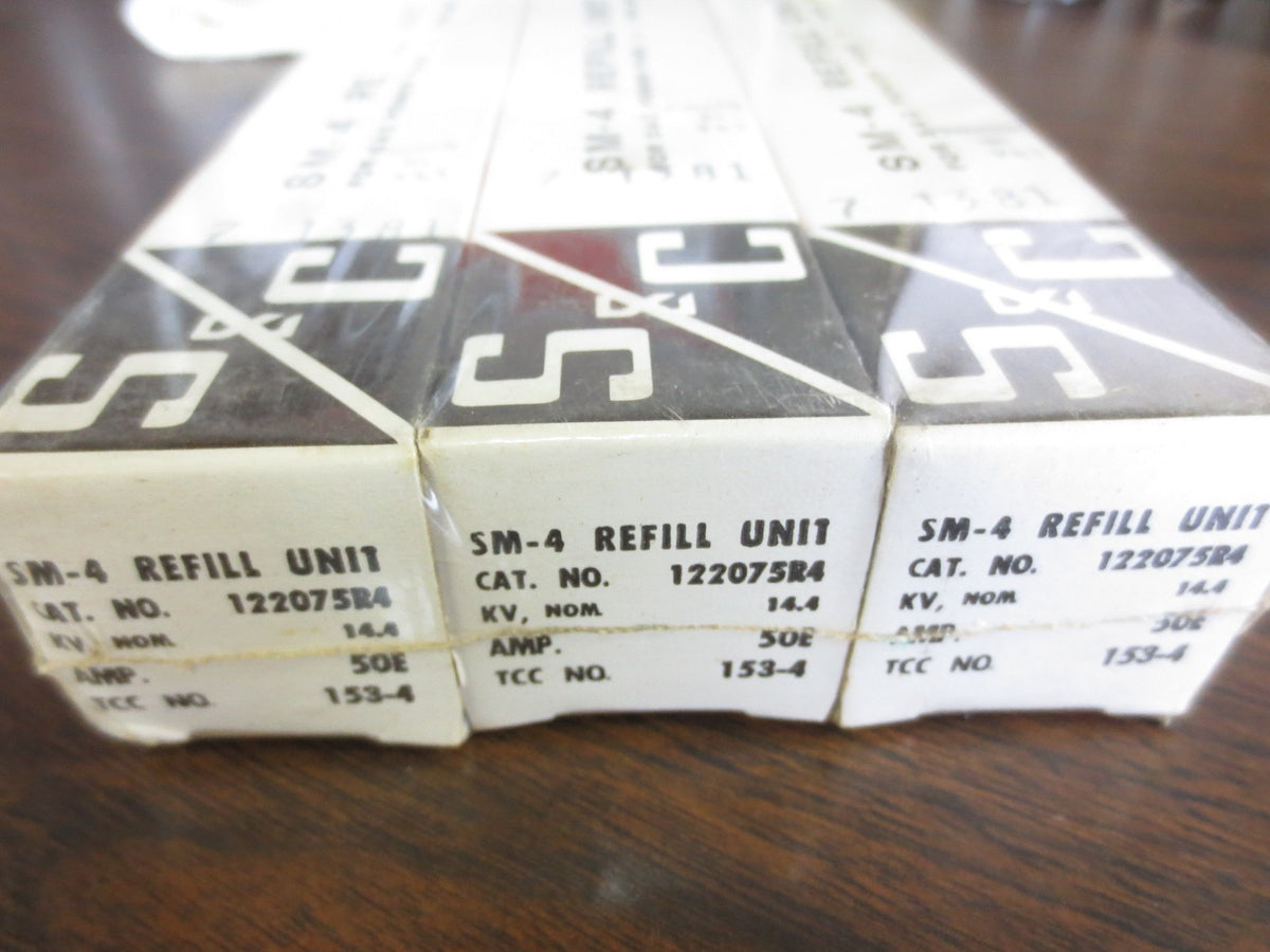 S&C SM-4 REFILL UNIT for S&C POWER FUSE 50 E TYPE SM--200 E AMP RATED 3PK