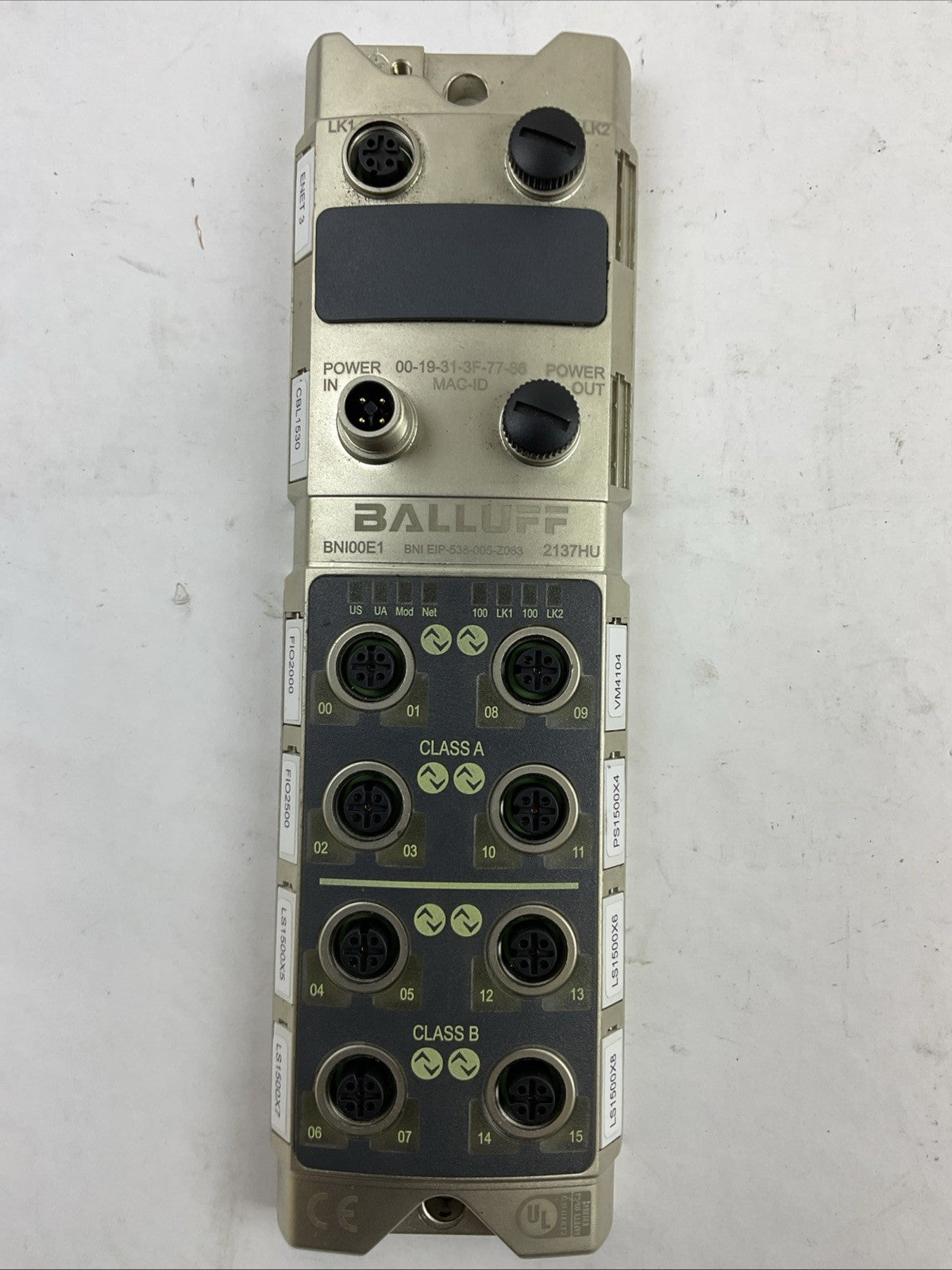 BALLUFF BNI00E1 BNI EIP-538-005-Z063 NETWORK BLOCK