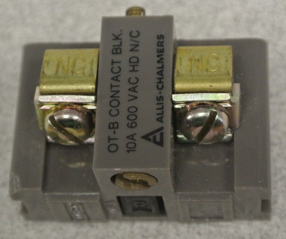 ALLIS-CHALMERS 25-120-276-002 CONTACT BLOCK / 600VAC / 10A / N.C. / NEW SURPLUS