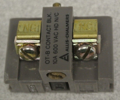 ALLIS-CHALMERS 25-120-276-002 CONTACT BLOCK / 600VAC / 10A / N.C. / NEW SURPLUS