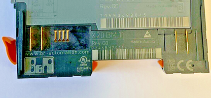 B&R AUTOMATION PLC MODULE X20DI6371 REV.G0 X20BM11 REV.G0