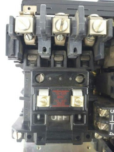 ALLEN BRADLEY 505-AOD, SER. C, REVERSING STARTER, SIZE 0, 600V, 120V COIL, USED
