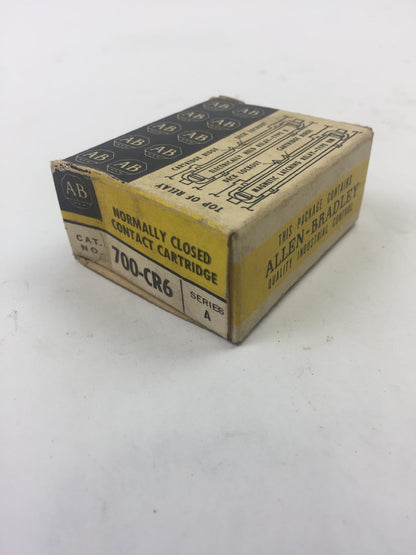 ALLEN BRADLEY 700-CR6 NORMALLY CLOSED CONTACT CARTRIDGE  SERIES A