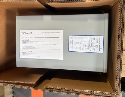 EMERSON HS5F7.5AS HEVI-DUTY TRANSFORMER 7.5KVA 60HZ 240-480V