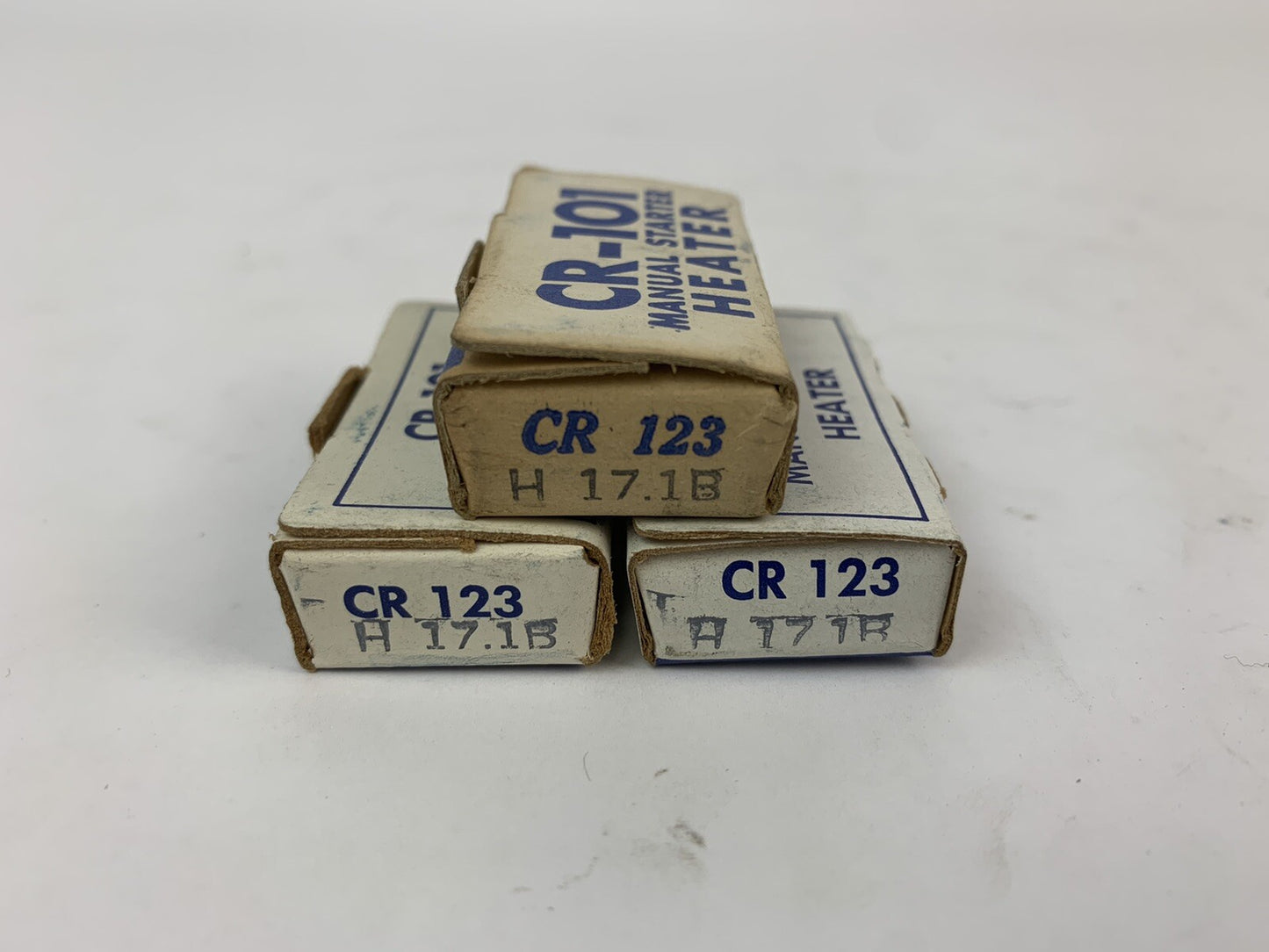 General Electric CR123 H17.1B Manual Starter Heater "Lot of 3"