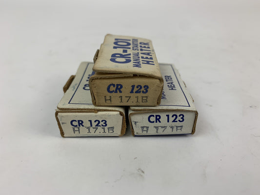 General Electric CR123 H17.1B Manual Starter Heater "Lot of 3"
