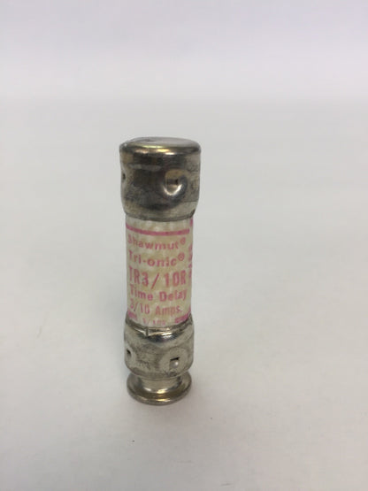 SHAWMUT TRI-ONIC TR3/10R TIME DELAY FUSE 3/10A 250VAC CLASS RK5 (BOX OF 10)
