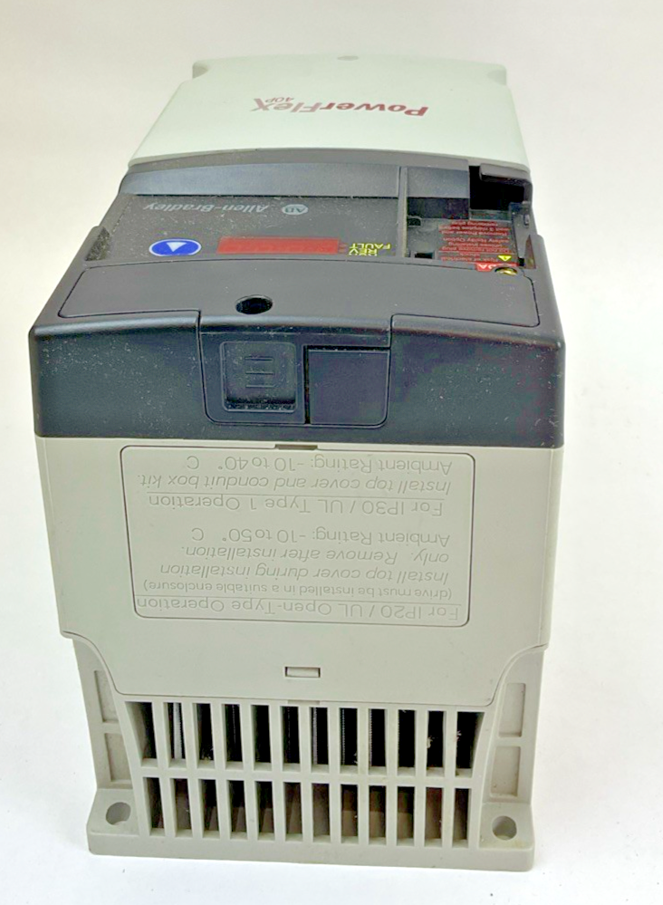 ALLEN BRADLEY 22D-D2P3N104 POWER FLEX 40P AC DRIVE OUTPUT  INPUT 480V 1HP 3.2A