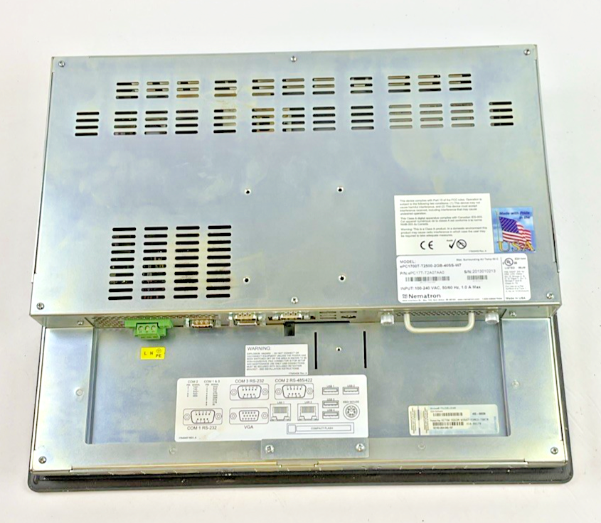 NEMATRON EPC1700T-T25002GB-40SS-WY7 TOUCH SCREEN PANEL 100-240VAC