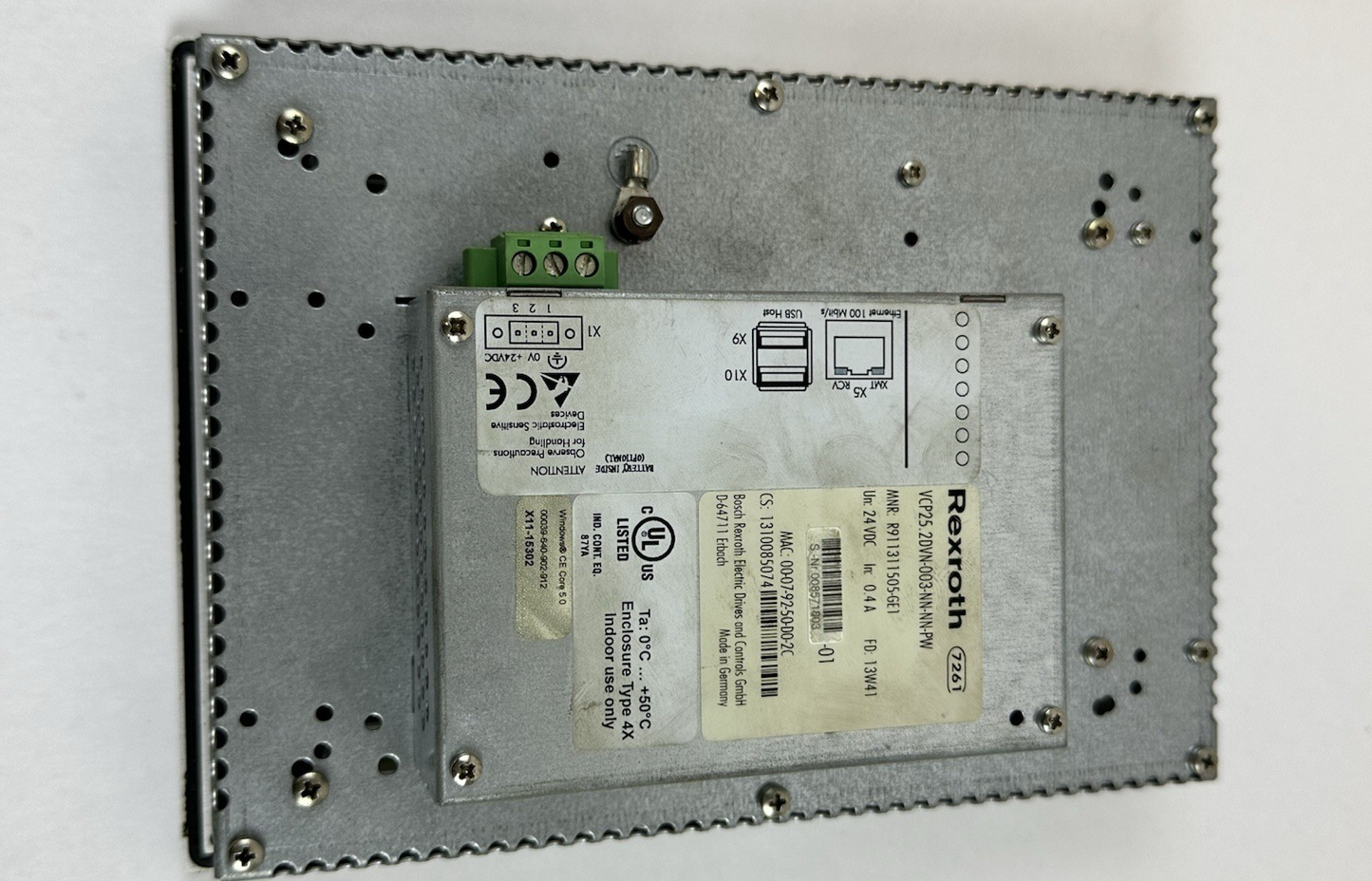 Rexroth IndraControl 5.7 Inch Display Touchscreen VCP25.2DVN-003-NN-NN-PW/24VDC