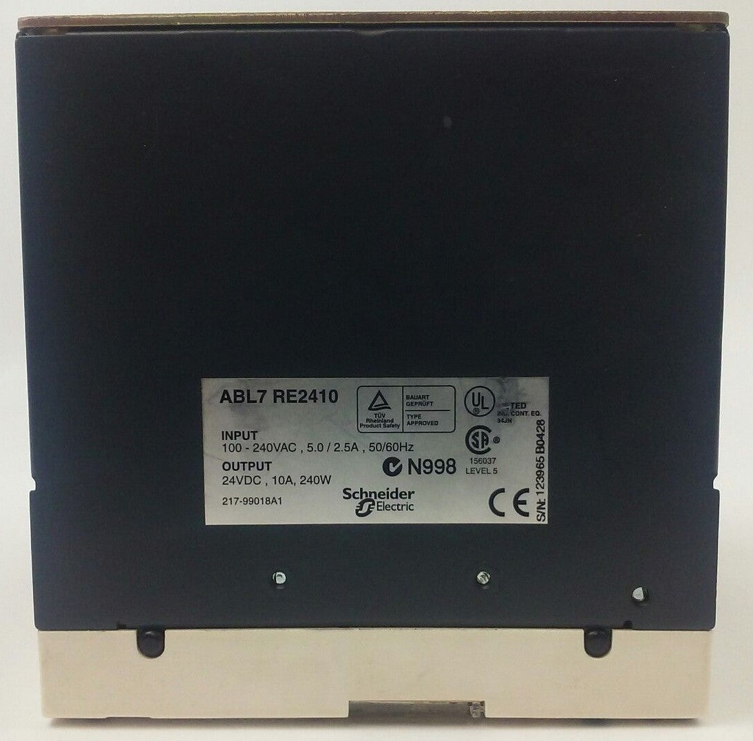 TELEMECANIQUE ABL7 RE2410 POWER SUPPLY MODULE INPUT 100-240VAC OUTPUT 24VDC