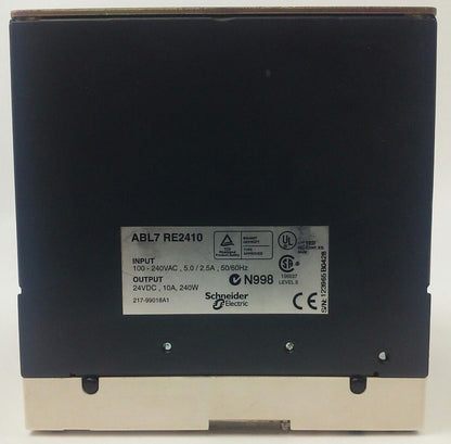TELEMECANIQUE ABL7 RE2410 POWER SUPPLY MODULE INPUT 100-240VAC OUTPUT 24VDC